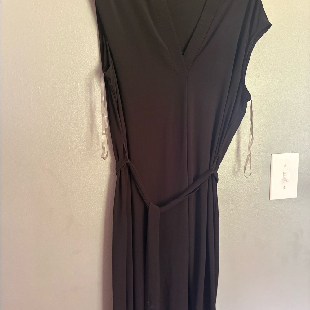 Jones New York Black Maxi Wrap Dress